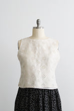 daisy chain silk cropped tank