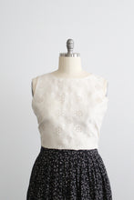 daisy chain silk cropped tank