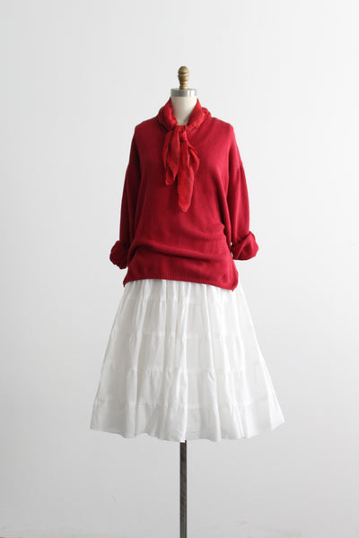 tomato cotton sweater