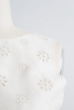 daisy chain silk cropped tank
