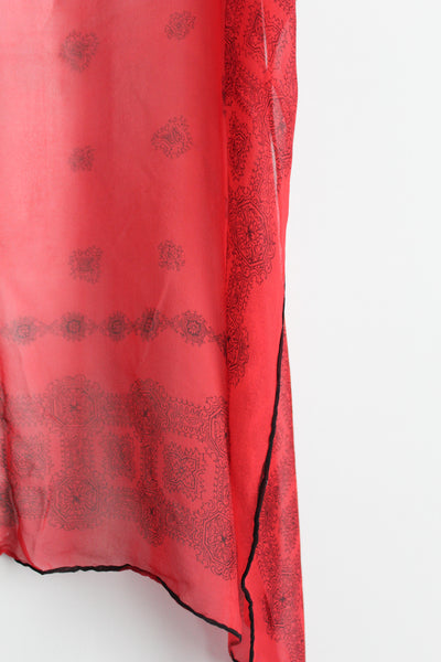 sheer silk bandana scarf