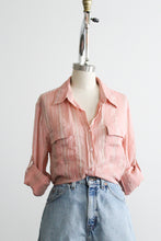 rosewater silk button up