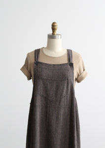 cloudline linen pinafore