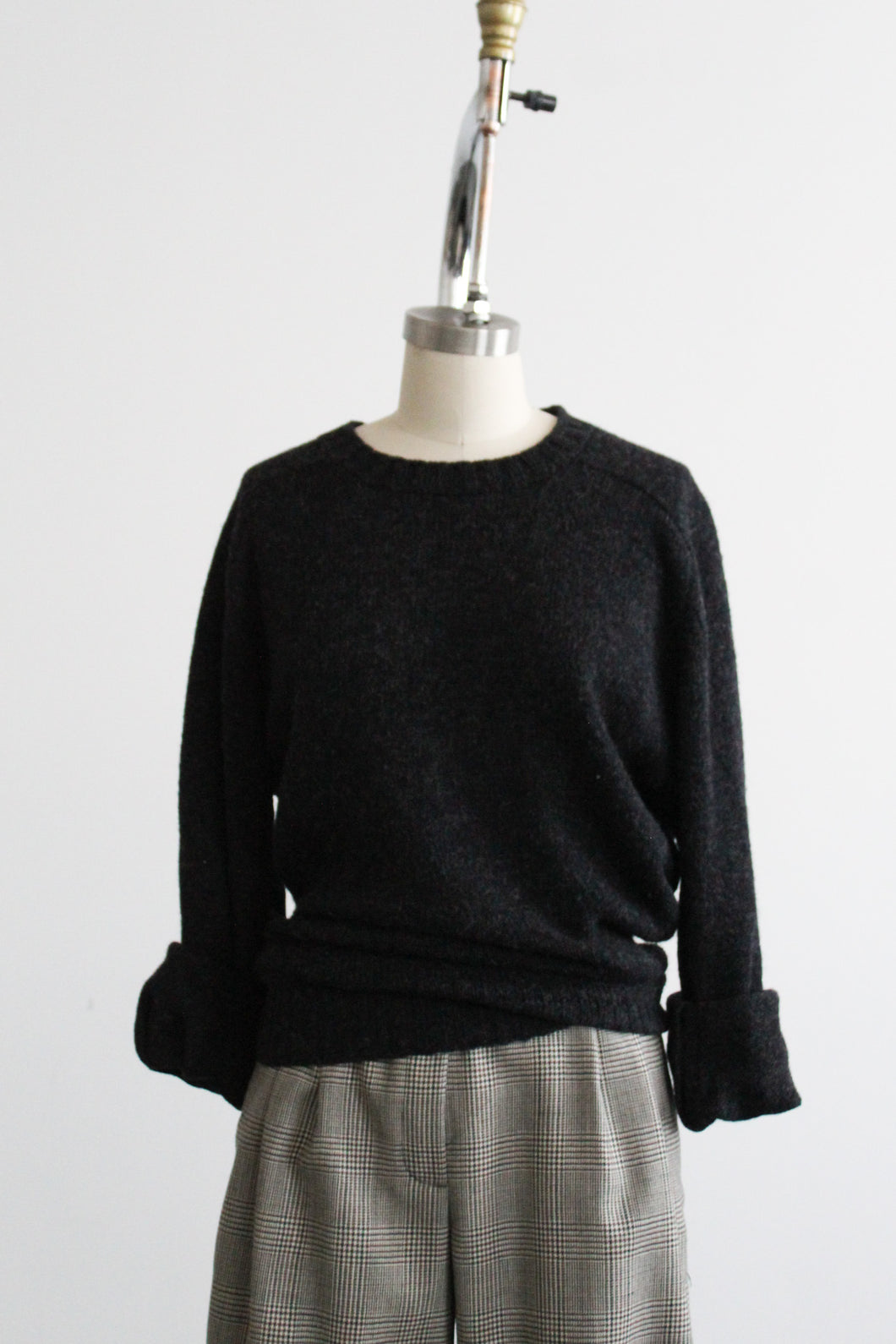 graphite wool pullover
