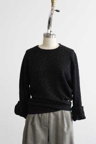 graphite wool pullover