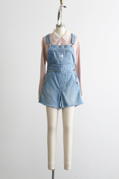 driftwood short overalls