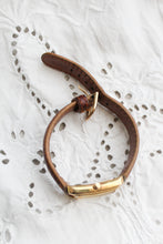 leather band vintage watch