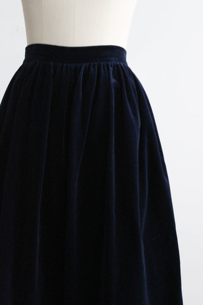 nightingale velvet midi skirt (m)