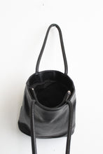 black leather shoulder bag