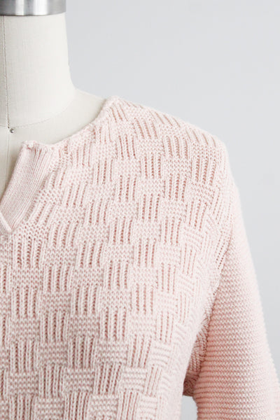 ballet pink cotton sweater