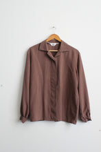 walnutshell silk button up