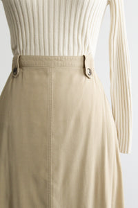 almond midi skirt
