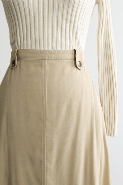 almond midi skirt