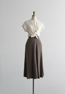 morel silk skirt