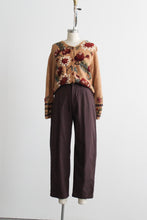 emma plaid cotton trousers