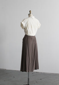 morel silk skirt