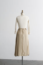 almond midi skirt
