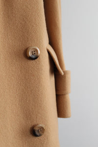 camel wool trench