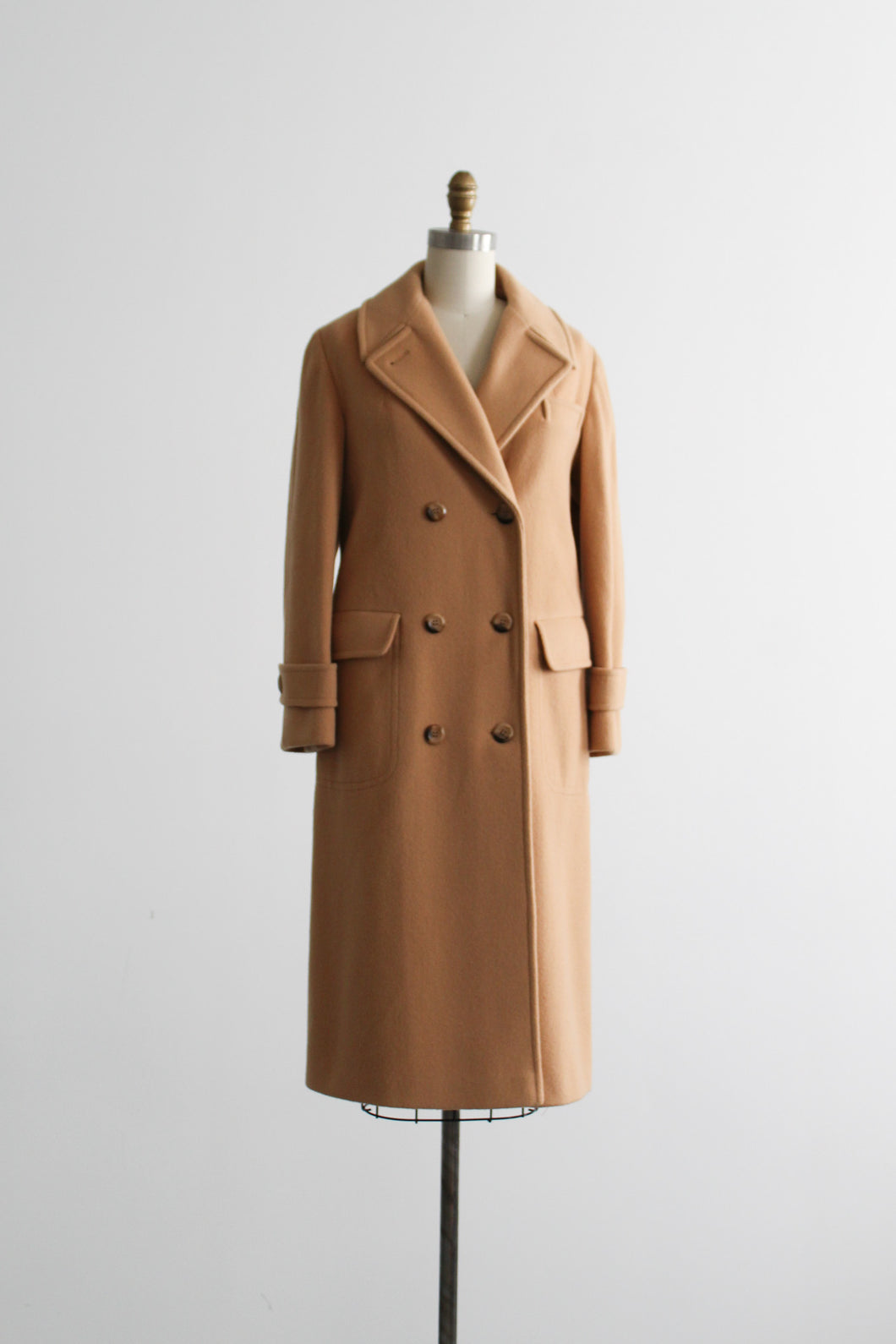 camel wool trench