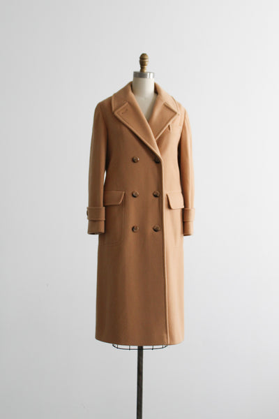 camel wool trench