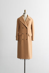 camel wool trench