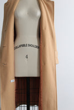 camel wool trench
