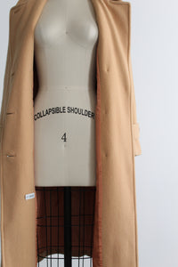 camel wool trench