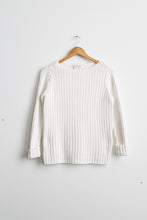 rib knit salt cotton sweater
