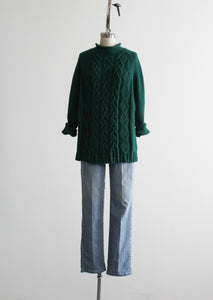 spruce cotton fisherman sweater