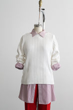 rib knit salt cotton sweater