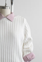 rib knit salt cotton sweater