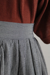 checkmate midi skirt