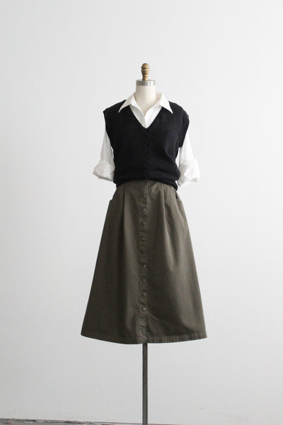 savannah cotton midi skirt