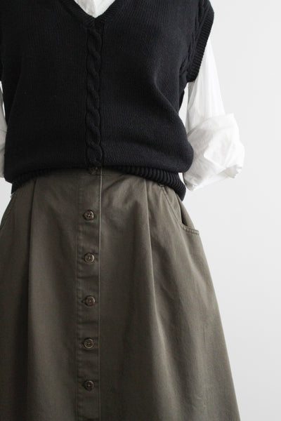 savannah cotton midi skirt