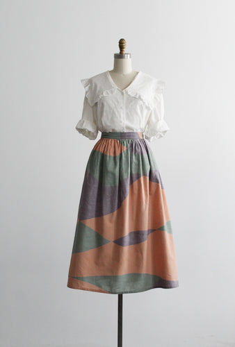 joshua tree linen skirt