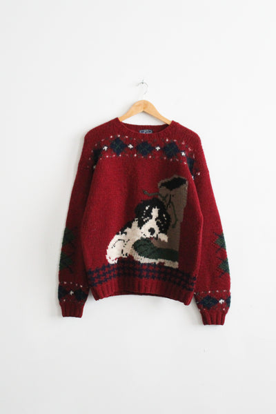 dog days wool pullover (m/l)