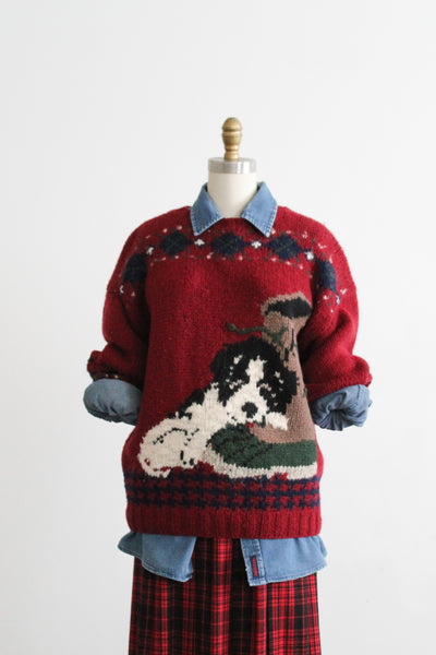 dog days wool pullover (m/l)