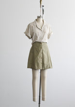 basil linen skort