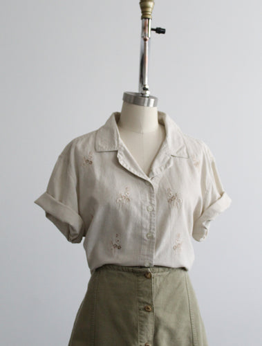 windswept gingham button up