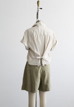 basil linen skort
