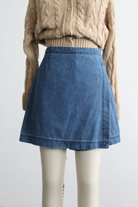 laurel lake denim skort