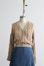 wheaten cable knit cardigan