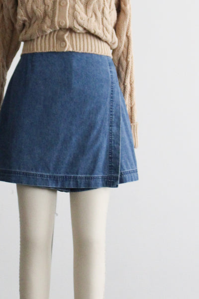 laurel lake denim skort