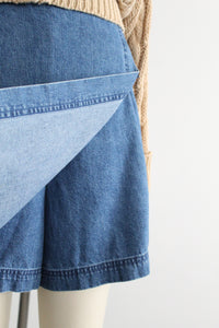 laurel lake denim skort