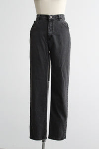 ash black mom jeans
