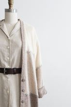 stitchwork silk & angora cardigan (m/l)