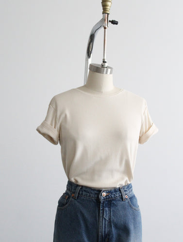 bone cotton tee