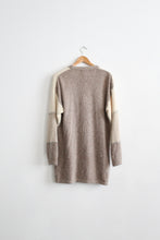 stitchwork silk & angora cardigan (m/l)