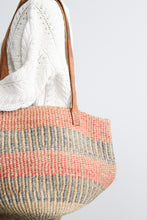 striped sisal bag