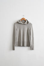 dove gray cashmere hoodie (s/m)